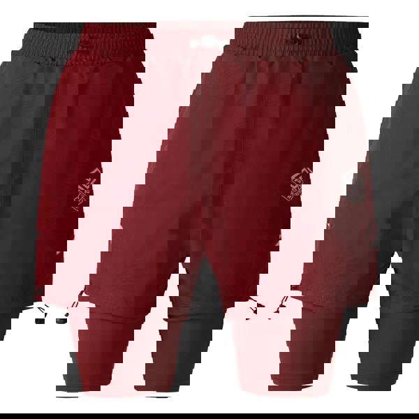 Umbro Mens Pro Training Elite Hybrid Short - Cabernet