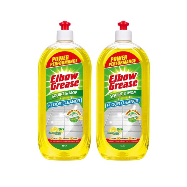 Elbow Grease 1L Lemon All Purpose Floor Cleaner x2