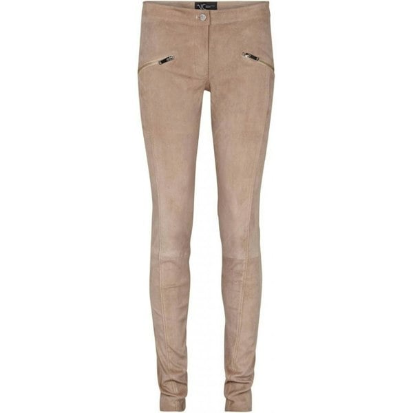 Jasmin Suede Leggings Light Taupe