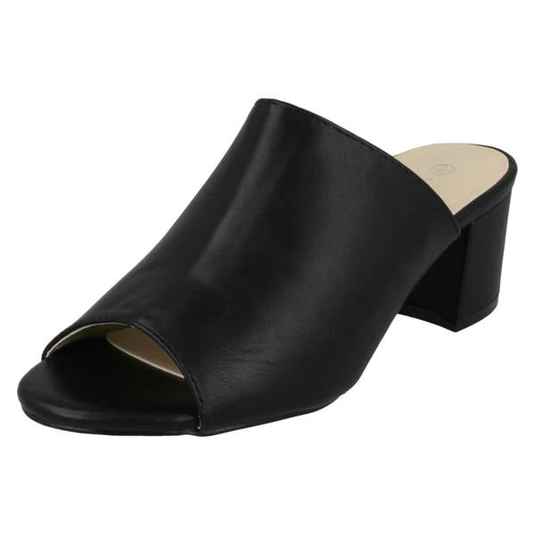 Anne Michelle Ladies Anne Michelle Chunky Heel Mule Sandals F10664