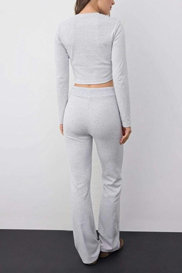 WOVCOR 2-Piece Slim Fit Knit Top & Pants Set