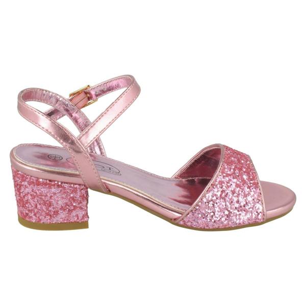 Spot On Girls Spot On Mid Block Heel Sandals H1114