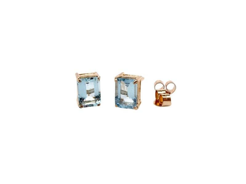 Vintage Tom A pair of aquamarine earrings