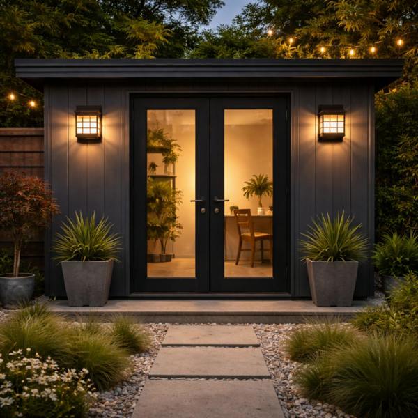 Gardenwize Pack of 2 Solar Fence Lights – Lantern Style LED Wall Lights