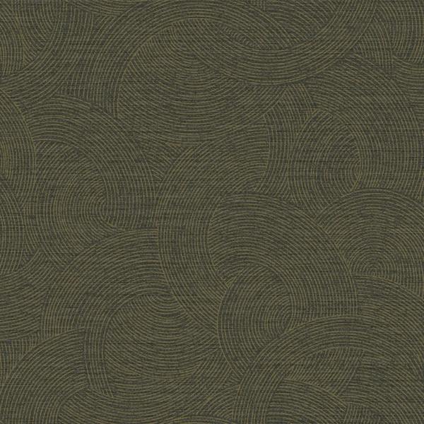 Grandeco Boutique Organic Maze Swirl PVC-free Eco Wallpaper, Black Gold