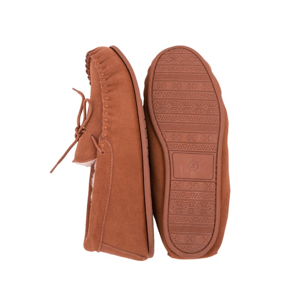 Nordvek Womens Sheepskin Suede Moccasin Slippers