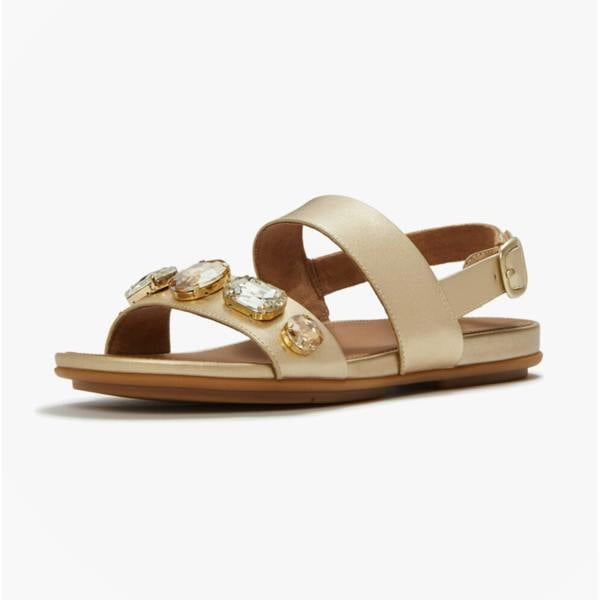 FitFlop FitFlop GRACIE ULTRA Womens Ankle Strap Sandals Platino