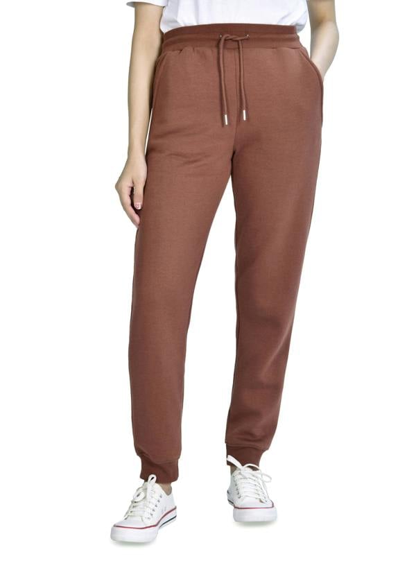 Smart Living Women's Slim Leg Jogging Bottoms -  Chocolate