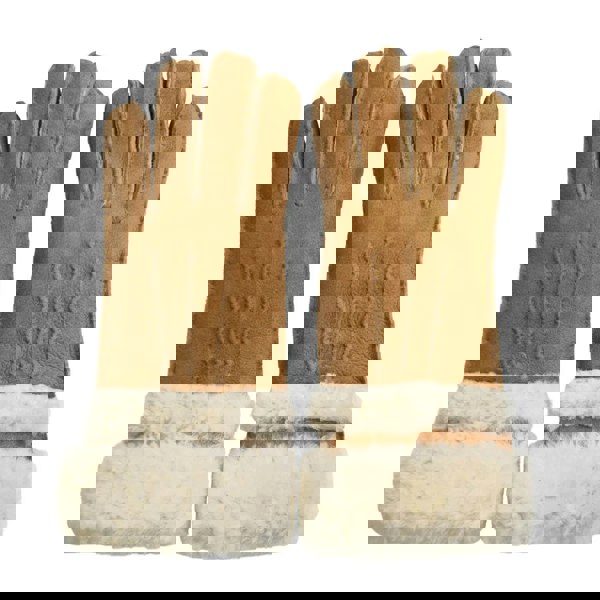 Infinity Leather Women’s Plush Cuff Suede Leather Gloves