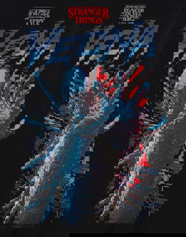 Stranger Things Mens Black Vecna Short Sleeved T-Shirt