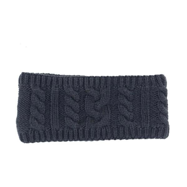 HyFASHION Adults Meribel Cable Knit Headband - Navy - 