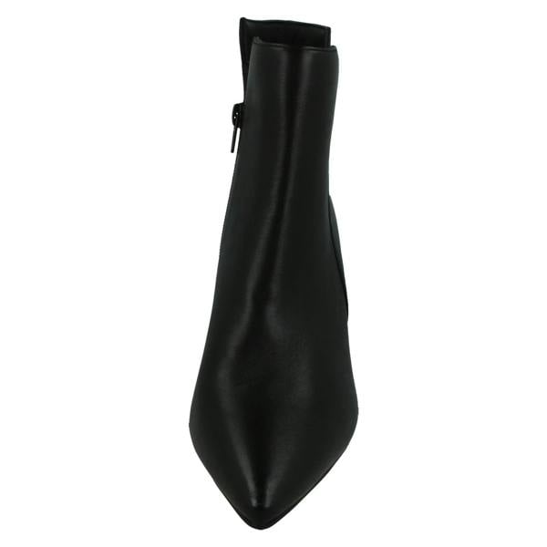 Spot On Ladies Spot On High Heel Leather Ankle Boots with Inside Zip F51212