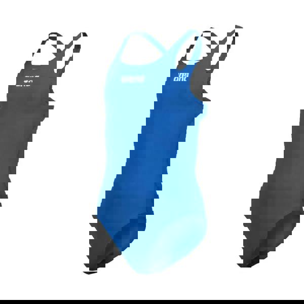 Blue Arena girls team swim pro solid one-piece swimsuit in royal white