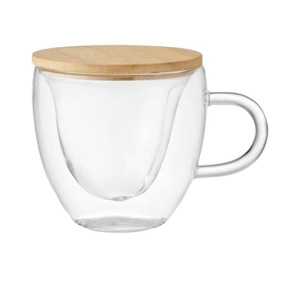MidOcean Cora Borosilicate Glass Double Wall 180ml Mug - Transparent - 