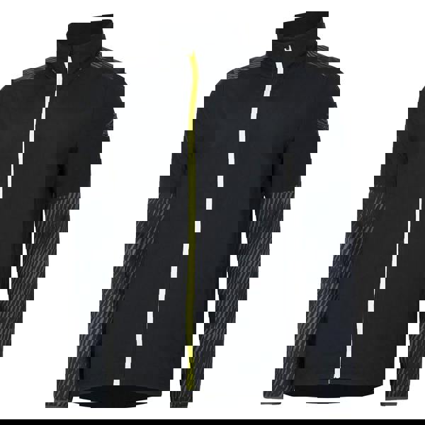 Umbro Mens Pro Stripe Detail Training Waterproof Jacket - Black/Periscope/Limeade Yellow - 