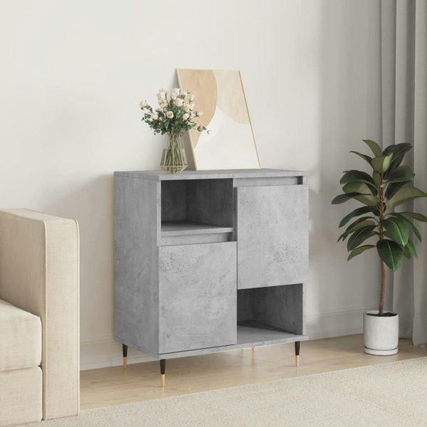 Berkfield Sideboard Concrete Grey 60x35x70 cm Engineered Wood