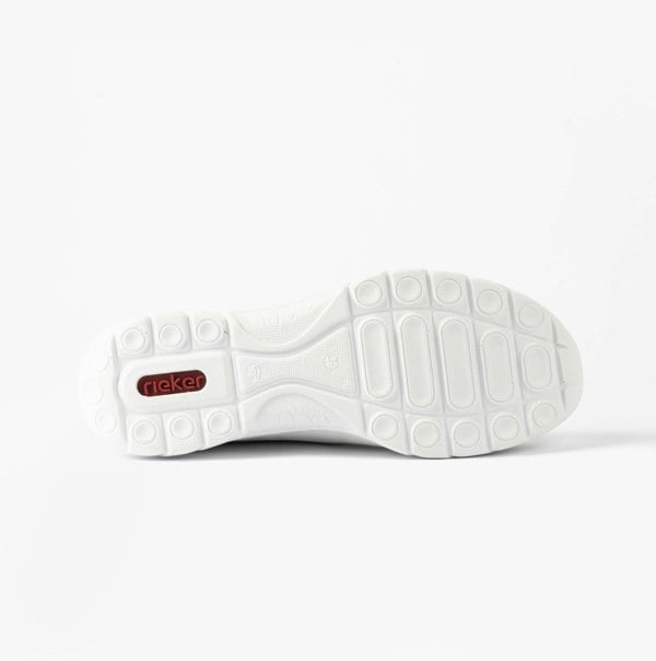 Rieker Womens Elasticated Shoes - White Combination (L32G9-80)