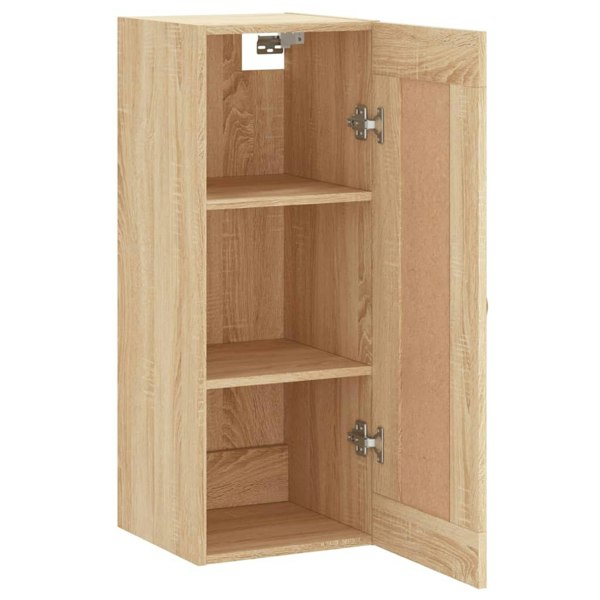 Berkfield Wall Mounted Cabinet Sonoma Oak 34.5x34x90 cm Engineered Wood