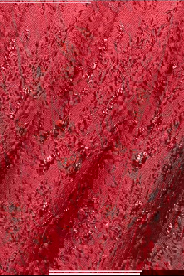 Corset Balloon Skirt Lace Up Back Mini Dress - Red DR4778