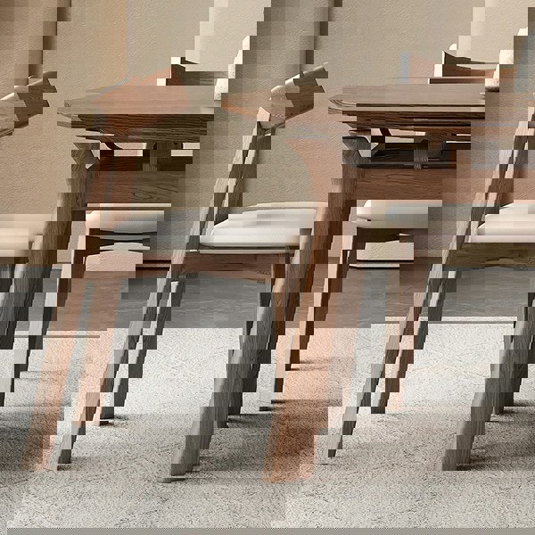 Aitken Round Folding Dining Table, Solid Wood with fold away dining table for 8