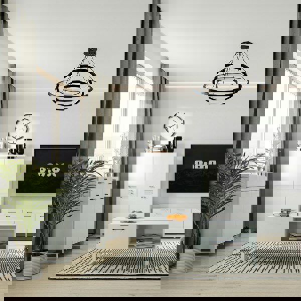 Furniture To Go Sali 2 Door 2 Drawer Chest in Light Grey