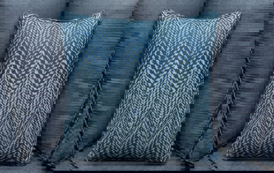 Scatter Cushions 45cmx45cm (18"x18") - Garden Sofa Cushions Pillows UK Made BLUE WAVE The Garden Furniture Shop