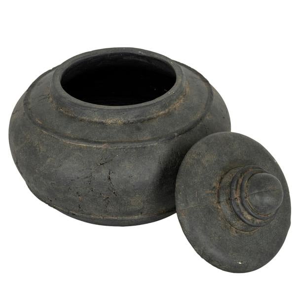 Hill Interiors Dusk Ceramic Pot - Black - 