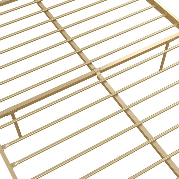 Dorel Home Giulia Modern Metal Bed Gold Look - Double