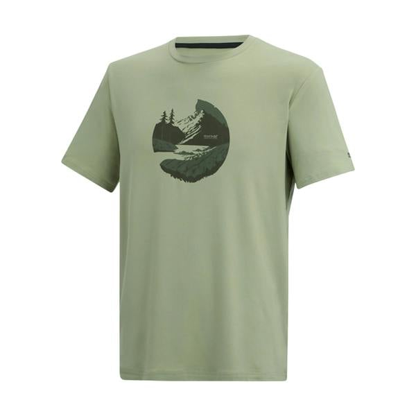 Regatta Mens Fingal Mountain T-Shirt - Light Sage - 