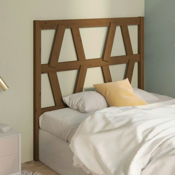 Berkfield Bed Headboard Honey Brown 81x4x100 cm Solid Wood Pine