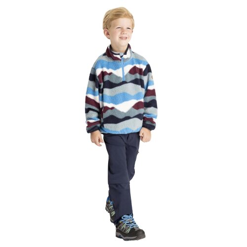 Trespass Kids Ovie Half Zip Fleece Top - Cobalt - Cobalt - 100% Polyester
