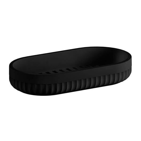 Black soap dish