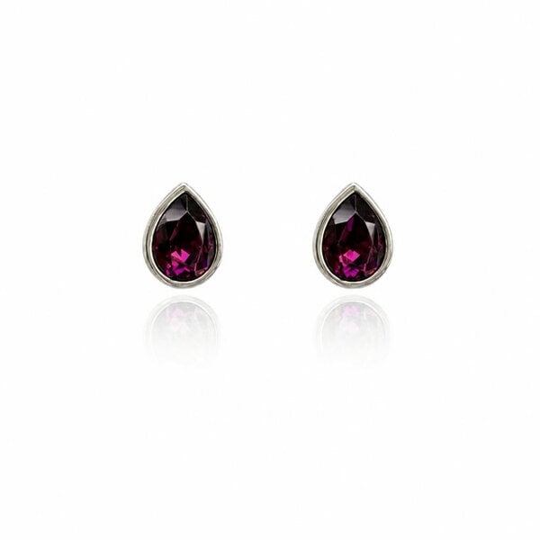 Cachet London Ran Silver Amethyst Earrings