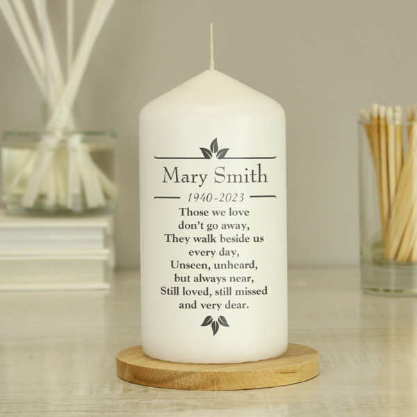 Personalised Memento Company Personalised Sentiments 'Those We Love' Pillar Candle