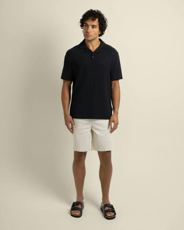 Larsson & Co Sommer - Wavy Rib Polo Shirt