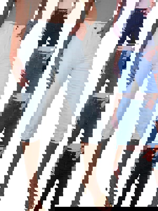 Paulo Due Womens Stretch Denim Cropped Jeans