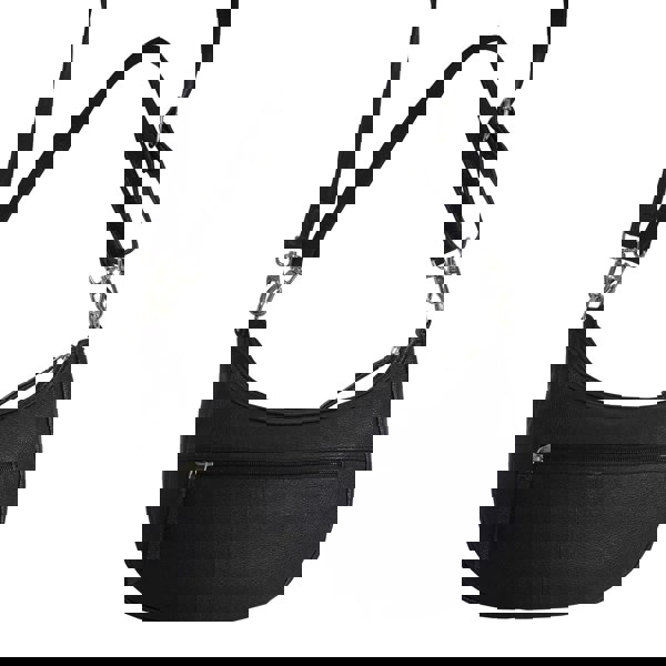 Real Hide Bags 'Wonder Weave' Black Real Leather Woven Designer Shoulder Crossbody Bag