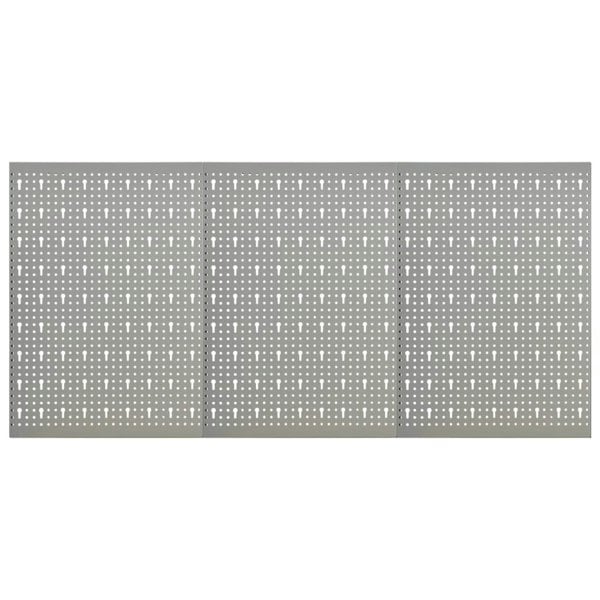 Berkfield Wall-mounted Peg Boards 3 pcs 40x58 cm Steel