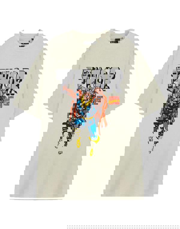 Marvel Mens Beige Mighty Thor Short Sleeved T-Shirt