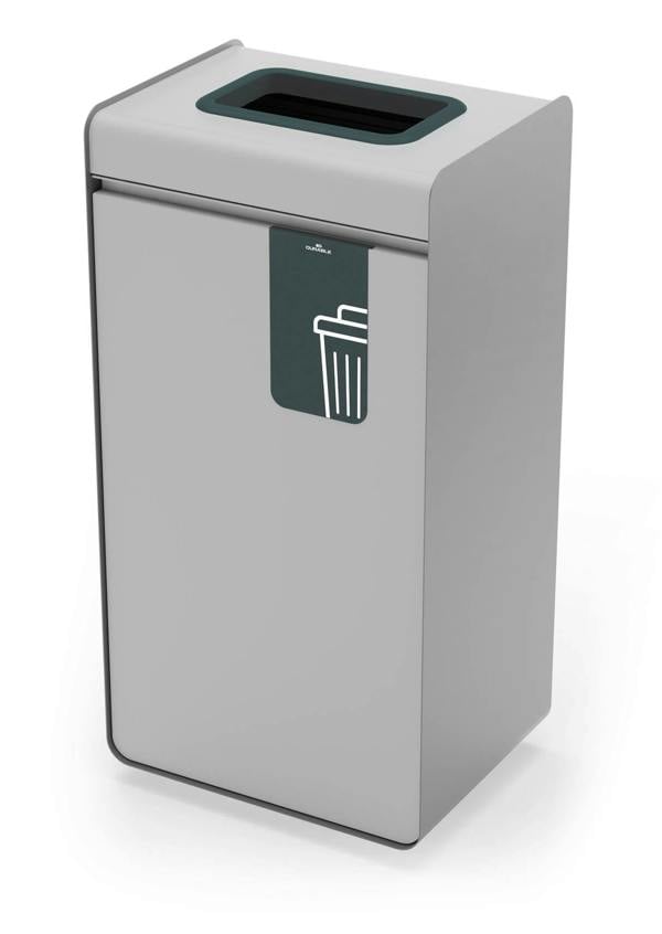 Durable 55L General Waste Bin | Sheet Steel Recycling Separation Bin | DURASORT®
