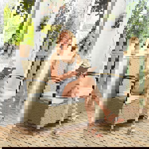 Rattan Storage Bench