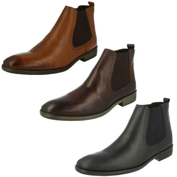 Base London Mens Base London Pull On Chelsea Boots Saffron