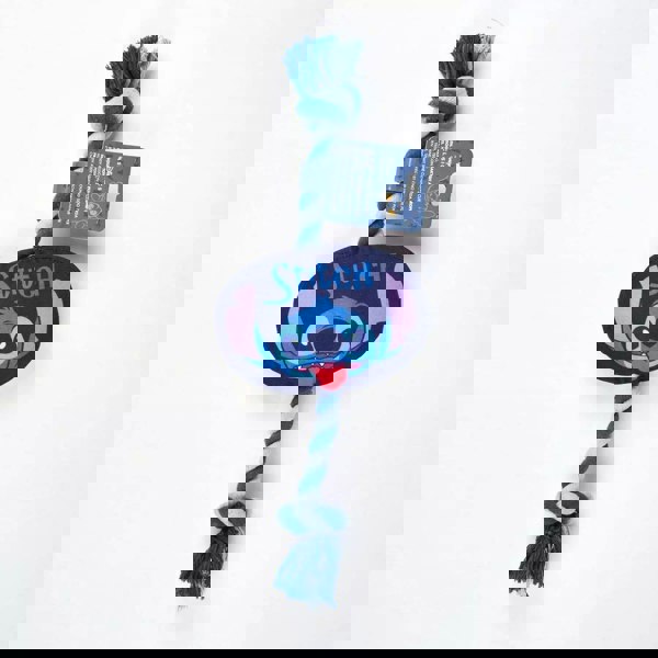 Cerda | Disney Stitch Squeaky Plush and Rope Dog Toy Ends