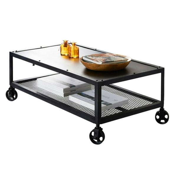 IH Design Maren Dark Metal Coffee Table