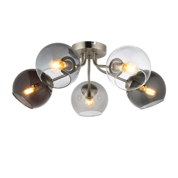 Pagazzi Lighting Branco 5 Light Semi-Flush Ceiling Light
