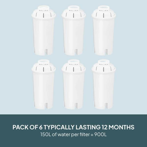 Cooks Professional Water Filters for Digital Hot Water Dispensers | 6 Pack