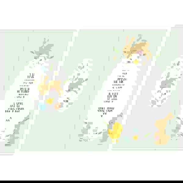 Personalised Memento Company Personalised Easter Bunny & Chick Card