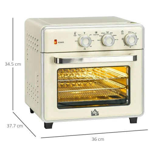 Bobobiy 20L 90-230℃ Mini Electric Oven - Cream