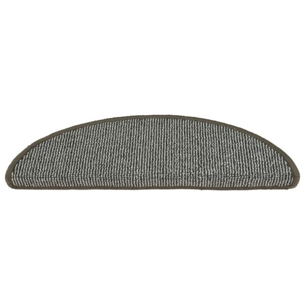Berkfield Carpet Stair Treads 15 pcs Grey 56x17x3 cm