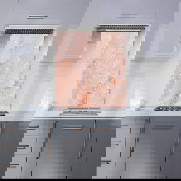 Warren Reed - Designer Sweet Peach Quartz Effect Kitchen Splashback